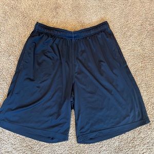 Large Nike Dri-Fit Basketball Shorts in Navy Blue